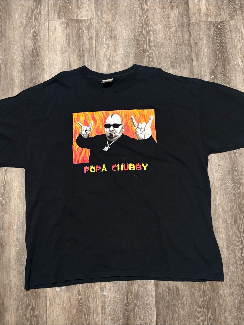 Vintage Men’s 90s Popa Chubby t shirt Sz 2XL